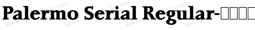 Palermo Serial Regular字体转换